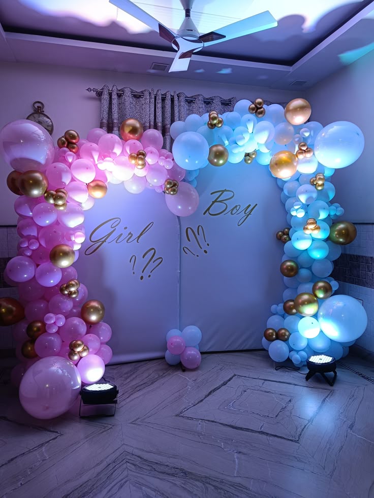 Beautiful baby shower decoration setup in Delhi NCR